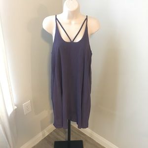 Purple spaghetti strap dress